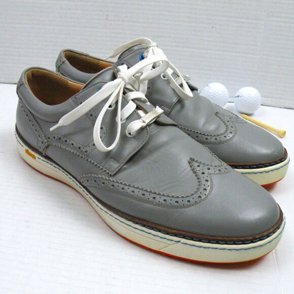 Worn Once! Royal Albartross Gray WIngtip Golf Shoes 12M - Picture 1 of 7